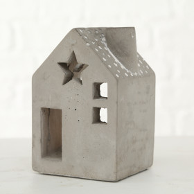 1016115 Windlight Calimera, House, H 12 cm