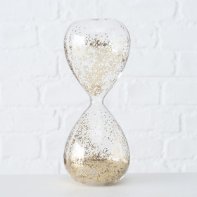 2003814 Hourglass Jandia, 2 ass, H 16 cm, clear glass