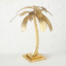1009596 Candleholder Palme, H 48 cm, L 39 cm,  Iron Gold