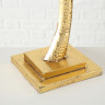 1009596 Candleholder Palme, H 48 cm, L 39 cm,  Iron Gold