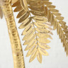 1009596 Candleholder Palme, H 48 cm, L 39 cm,  Iron Gold
