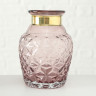 1010394 Vase Stratos, 3 ass, H 18 cm, Glass Solid 