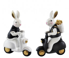 Figurine Valentino scooter 2 sorted 21,5 black/white