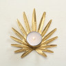 1013084 Tealight Holder Irvine,H2 cm,W 13,Eisen,Gold iron