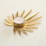 1013084 Tealight Holder Irvine,H2 cm,W 13,Eisen,Gold iron