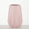 1016816 Vase Morelia, 2 ass, H 22 cm, Stone ware, Pink rose