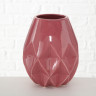 1016816 Vase Morelia, 2 ass, H 22 cm, Stone ware, Pink rose