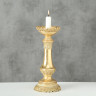 1019220 Candleholder Menthe, Polyresin, Gold
