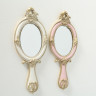 Mirror Almas, 2 ass, H 25 cm, W 2 cm, Polyresin, Pink