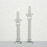 1473000 Candleholder Apollo, H 20 cm, L 6 cm, Clear glass