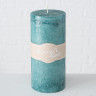 2002186 Pillar candle Vela, 3 ass, H 15 cm, d 7 cm, Wax Turquoise