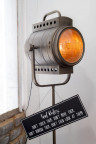 91061 STANDING LAMP FLM METAL/GL BL 60*50*170 CM 
