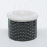 2002553 Outdoor, ashtray Tidus, 2 ass, H 7 cm, Dolomite, Black White