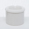 2002553 Outdoor, ashtray Tidus, 2 ass, H 7 cm, Dolomite, Black White