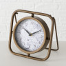 2005840 Table clock Brune, Analogue, H 18 cm, Iron, Copper