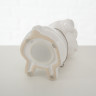 4506700 Money Bank Hundelady, 4 ass, H 13 cm, Dolomite, White