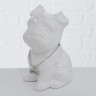 4506700 Money Bank Hundelady, 4 ass, H 13 cm, Dolomite, White