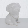 4506700 Money Bank Hundelady, 4 ass, H 13 cm, Dolomite, White