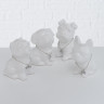 4506700 Money Bank Hundelady, 4 ass, H 13 cm, Dolomite, White
