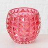 1007346 Windlight Aliza, 3 ass., H 8,5, Red glass