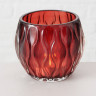 1007346 Windlight Aliza, 3 ass., H 8,5, Red glass