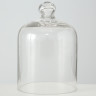 1009910 Decorative hood Gesa,H 16 cm,D 11, Klarglas, TRansparent glass clear clear
