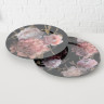 1008449 Undrerplate Bloom,2 ass, D 33cm, Plastik,Colour Mix