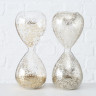 2003814 Hourglass Jandia, 2 ass, H 16 cm, clear glass