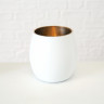 1011605 Windlight Ocean, 4 ass, H 9cm, Metal, White